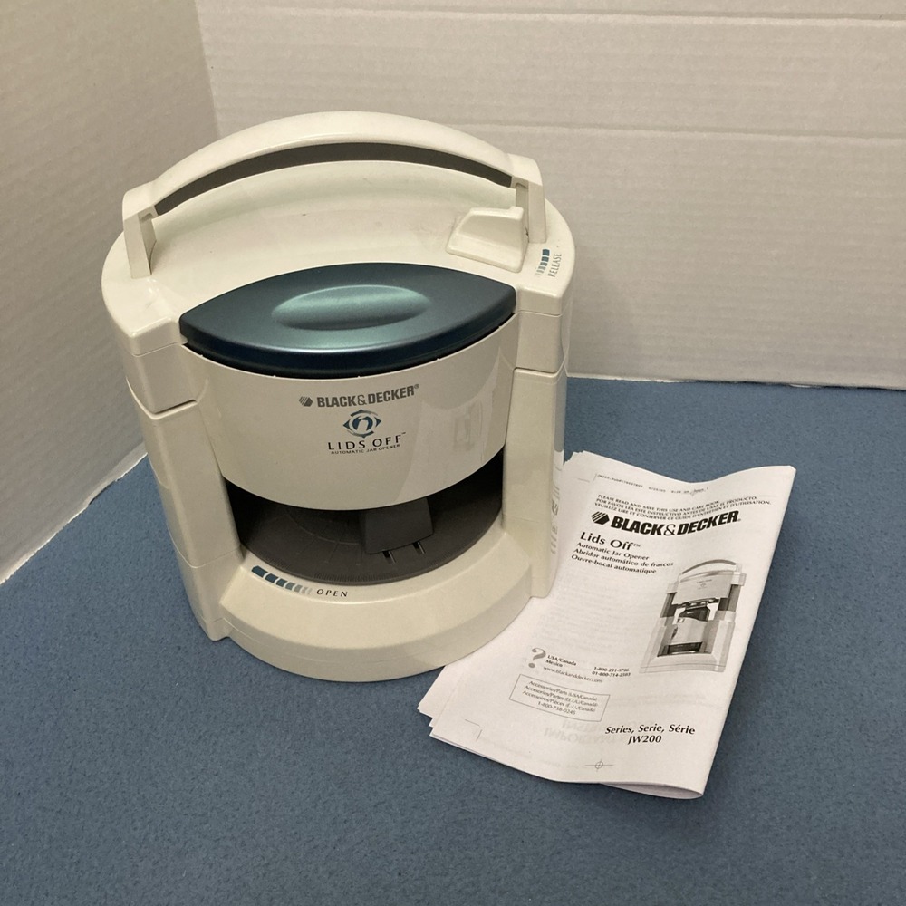 Black & Decker Lids Off Automatic Jar Opener (JW200) Tested - Includes Manual
